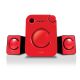 Parlantes 2.1 Bt Noga ML-820 Rojo