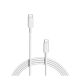 CABLE TIPO C AMBAS PUNTAS (1M) KCC-8708 BLANCO 20W CARGA RAPIDA 630702 KOLKE