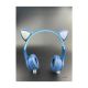 Auricular Bt Ng-C473 Azul/ Celeste Orejas de Gato Rgb Noga