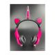 Auricular Bt Ng-C474 Negro/ Fucsia Orejas Unicornio Rgb Noga
