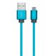 Cable Usb C (2M) Flat Azul Noganet C2