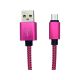 CABLE MICRO USB PR ROSA #102PK (1M) GTC