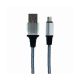 CABLE MICRO USB PR PLATEADO #102S (1M) GTC