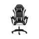 BUTACA GAMER NEGRA CON BLANCO D395TBW DINAX