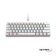 TECLADO GAMER MECANICO NM-DOMINATE-W 60% BLANCO NETMAK