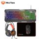 KIT GAMER 4 EN 1 TECLADO+MOUSE+AURI+PAD MT-C505 2X3.5 + USB P/LICES MEETION