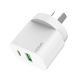 CARGADOR CARGA RAPIDA NGA-123 S/CABLE USB C +USB NOGA