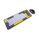 TECLADO + MOUSE INAL/BT NKB-Q20AM AMARILLO NOGA