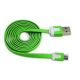 Cable USB a Micro USB Plano 1,8m Verde NM-C68G Netmak