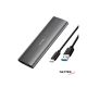 CARRY DISK USB C 3.2 P/ SSD M.2 NVME Y NGFF NM-CASE-7 NETMAK