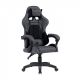 BUTACA GAMER NM-SG902 TAPIZADO TELA GRIS + NEGRO NETMAK