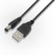 Cable USB a DC 2.1mm de 1m NSCAUSP21 Nisuta