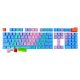 Juego de 108 teclas keycaps para teclado mecanico Nisuta (Consultar Colores Disponibles)