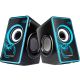 Parlantes Gamer Marvo SG-201 Azul Stereo