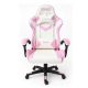 BUTACA GAMER STRATOS ROSA Y BLANCA