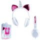 Auriculares C/Mic Unicornio Orejas Rosa UX-100 Noga